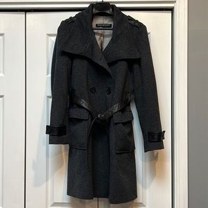 Wool trench coat